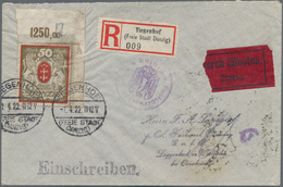 Danzig: 1920, Umfassende, Sauber Gestempelte Sammlung In 2 Lindner-Ring-Bindern, Alles Sehr üppig Un - Other & Unclassified