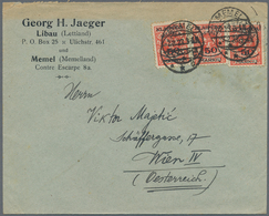Memel: 1902/1923, Partie Von 22 Bedarfs-Briefen/Karten (incl. Einem Vorläufer), Durchweg Gute Bedarf - Memelland 1923