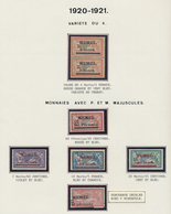 Memel: 1920/1923, Saubere Ungebrauchte/postfrische Sammlung Auf Selbstgestalteten Albenblättern, All - Memel (Klaipeda) 1923