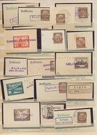 Dt. Besetzung II WK - Generalgouvernement: 1939/1942, NOTSTEMPEL WARTHELAND, Stempel-Spezial-Sammlun - Ocupación 1938 – 45