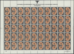 Dt. Besetzung II WK - Generalgouvernement - Dienstmarken: 1940. Posten 3 Zl Und 5 Zl, Je 100 Stück I - Besetzungen 1938-45