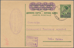 Dt. Besetzung II WK - Serbien - Ganzsachen: 1941/1944, Lot Von Zehn Bedarfsgebrauchten Ganzsachenkar - Bezetting 1938-45