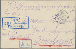 Kriegsgefangenen-Lagerpost: 1914/1919, Ca. 70 Briefe Von Kriegsgefangenen An Das Rote Kreuz In Genf - Otros & Sin Clasificación