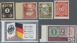 Deutschland Nach 1945: 1945/1989, Lot Von Sechs Marken: SBZ 51 Atx FDD (Befund Ströh BPP 2006), 8 Pf - Colecciones