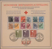 Deutschland Nach 1945: 19456-1949, Westzonen Und Saar, Sammlung In Drei Vordruck-Alben Und Zusätzlic - Collections