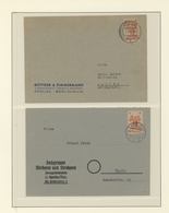 Deutsche Lokalausgaben Ab 1945: 1945/1946, Nette Kleine Sammlung In Zwei Ringbindern Mit Marken Und - Sonstige & Ohne Zuordnung