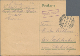 Alliierte Besetzung - Gebühr Bezahlt: 1945/1948, Schleswig-Holstein/Weser-Ems Plz 23+24, Saubere Par - Altri & Non Classificati