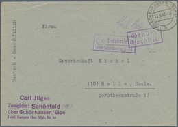 Alliierte Besetzung - Gebühr Bezahlt: Sowjetische Zone: 1945/1948, Anhalt Plz 19b, Saubere Partie Vo - Other & Unclassified