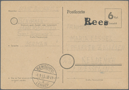 Alliierte Besetzung - Notstempel: Französische Zone: 1945/1948, Interesssantes Lot Von 75 Briefen Un - Autres & Non Classés