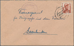 Alliierte Besetzung - Notstempel: Französische Zone: 1946/1948, Interessantes Konvolut Mit 13 Belege - Sonstige & Ohne Zuordnung