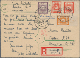 Sowjetische Zone - Ost-Sachsen: 1945/1946, Sammlung Von Ca. 90 Briefen/Karten, Alles BEDARFSPOST Und - Andere & Zonder Classificatie