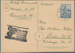 Sowjetische Zone - West-Sachsen: 1945/1946, Sammlung Von Ca. 228 Briefen/Karten, Alles BEDARFSPOST U - Otros & Sin Clasificación