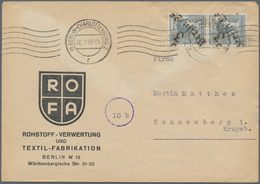 Sowjetische Zone - Bezirkshandstempel - I - Bez. 3 (Berlin): 1948, Partie Von Zehn Bedarfsbriefen/-k - Other & Unclassified