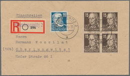 Sowjetische Zone - Allgemeine Ausgaben: 1949/1954, Partie Von Ca. 78 Briefen Und Karten Mit Frankatu - Andere & Zonder Classificatie