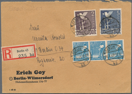 Berlin - Vorläufer: 1948, ZEHNFACH, Saubere Partie Von 15 Bedarfsbriefen Mit Frankaturen Kontrollrat - Briefe U. Dokumente