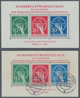 Berlin: 1949/1960, In Hauptnummern Postfrisch U. Gestempelt Fast Komplette Sammlung, Dazu Viele Mark - Briefe U. Dokumente