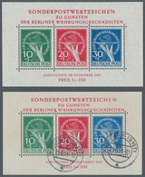 Berlin: 1949/1960, In Hauptnummern Postfrisch U. Gestempelt Fast Komplette Sammlung, Dazu Viele Mark - Lettres & Documents