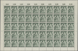 Berlin: 1951, Tag Der Briefmarke, Je Im Kompletten 50er-Bogen. Katalogwert 2750 €. - Brieven En Documenten