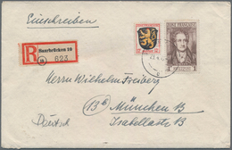 Französische Zone: 1946/49, Schachtel Mit 700 Briefen Und Karten Der Wappen- Sowie Der Länderausgabe - Altri & Non Classificati