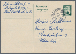 Saarland (1947/56) - Ganzsachen: 1920/1958, Alt- Und Neusaar, Saubere Partie Von Ca. 80 Ganzsachenka - Other & Unclassified