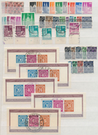 Bizone: 1946/1949, Bizone Und Kontrollrat, Durchaus Ergiebiges Steckkartenlot Aus Lagerauflösung, Da - Autres & Non Classés