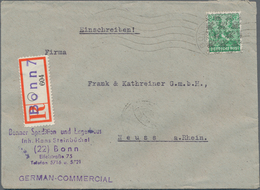 Bundesrepublik Deutschland: 1946/75 Ca. 720 Briefe, Karten, Ganzsachen (incl. GAA Auf Beleg), Dabei - Verzamelingen