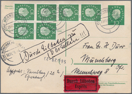 Bundesrepublik Deutschland: 1949/1960, Partie Von 33 Briefen/Karten Mit Dauerserien-Frankaturen Baut - Colecciones