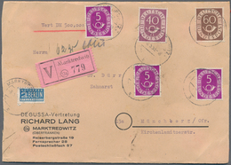 Bundesrepublik Deutschland: 1950/1958, Partie Von 33 Briefen/Karten Mit Dauerserien-Frankaturen Meis - Sammlungen