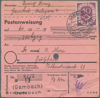 Bundesrepublik Deutschland: 1950er. Lot Von 600 Auslandspostanweisungen Und Postanweisungen Mit Post - Sammlungen