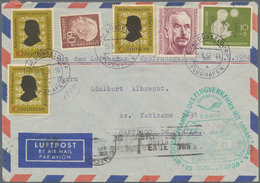 Bundesrepublik Deutschland: 1955/1998, Post Nach Übersee, Vielseitige Partie Von Ca. 69 Briefen Und - Sammlungen