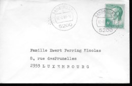 LUXEMBOURG    Lettre  1983  Grand Duc Jean - Maschinenstempel (EMA)