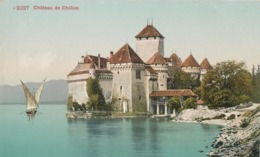 SCHWEIZ CHILLON 1910 Ungebr Farbige AK "Château De CHILLON" (Edition Photoglob Co., Zürich Nr. 2227) Sehr Gute Erhaltung - VD Vaud