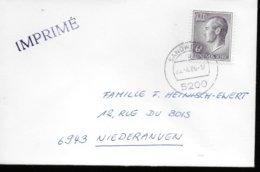 LUXEMBOURG    Lettre  1986  Grand Duc Jean - Maschinenstempel (EMA)