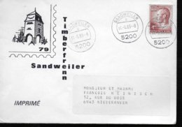 LUXEMBOURG    Lettre 1983  Grand Duc Jean - Máquinas Franqueo (EMA)
