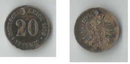 ALLEMAGNE 20 PFENNIG 1876 ARGENT - 20 Pfennig