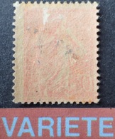 DF50478/671 - 1903 - TYPE SEMEUSE LIGNEE - N°129 (III) NEUF* - VARIETE ➤➤➤ Impression RECTO VERSO à Cheval - Nuovi