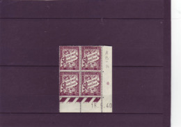 TAXES - N° 37 - 50c BANDROLE - B De A+B - 14° Tirage Du 17.5;40 Au 20.5.40 -18.5.1940 - - Postage Due