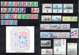 LOT De TIMBRES NEUFS ** De SAINT PIERRE Et MIQUELON Dont BLOCS POSTE AERIENNE / FACIALE = 184 FF - Collections, Lots & Séries