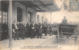 27-LES-ANDELYS- INAUGURATION DU MONUMENT SELLENIK RECEPTION A LA GARE DU SOUS-SECRETAIRE D'ETA AUX BEAUX-ARTS - Les Andelys