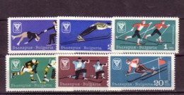 BULGARIE 1967 JO GRENOBLE  Yvert: 1550/55  NEUF MNH** - Winter 1968: Grenoble