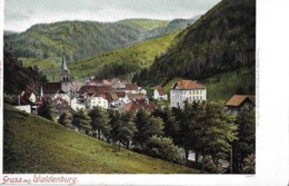 GRUSS AUS WALDENBURG → Sehr Schöne Lithokarte, Ca.1900   ►RAR◄ - Waldenburg