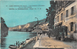 27-LES-ANDELYS- LES COTEAUX ET LA SEINE, VUE DU PETIT-ANDELY- HÔTEL DE NORMANDIE - Les Andelys