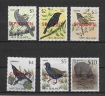 Thème Oiseaux - Nouvelle Zelande - Surchargés SPECIMEN - Timbres Neufs ** Sans Charnière - TB - Other & Unclassified