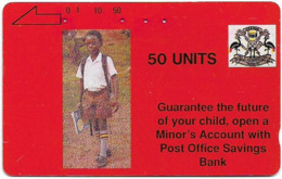 Uganda - UPTC (Tamura) - P. O. Savings Bank, 50U, 1992, Used - Uganda