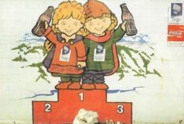 Publicité Coca-cola - Olympic Odyssey - Podium Pour Les Jeux Olympiques De Lillehammer 94 - Carte Non Circulée - Postcards