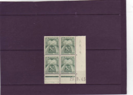 CHIFFRE-TAXE N° 69 - 50c GERBES - B De A+B - 4° Tirage Du 20.9.45 Au 21.9.45 -20.09.1945 - - Postage Due