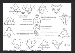 CPM Zodiaque Maçonnique Série De 14 Cartes Tirage Limité En 100 Ex. Numérotés Signés Horoscope - Filosofía & Pensadores