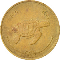 Monnaie, MALDIVE ISLANDS, 50 Laari, 1984, TTB+, Nickel-brass, KM:72 - Maldive