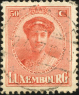 Pays : 286,04 (Luxembourg)  Yvert Et Tellier N° :   155 (o) - 1921-27 Charlotte Di Fronte