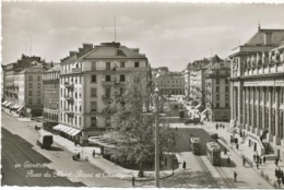 SCHWEIZ GENÈVE / GENF, Ca. 1940 Ungebr. S/w RP AK "Genève. Rues Du Mont-Blanc Et Chantepoulet" (Phot.Édition O. Sartori, - GE Genève